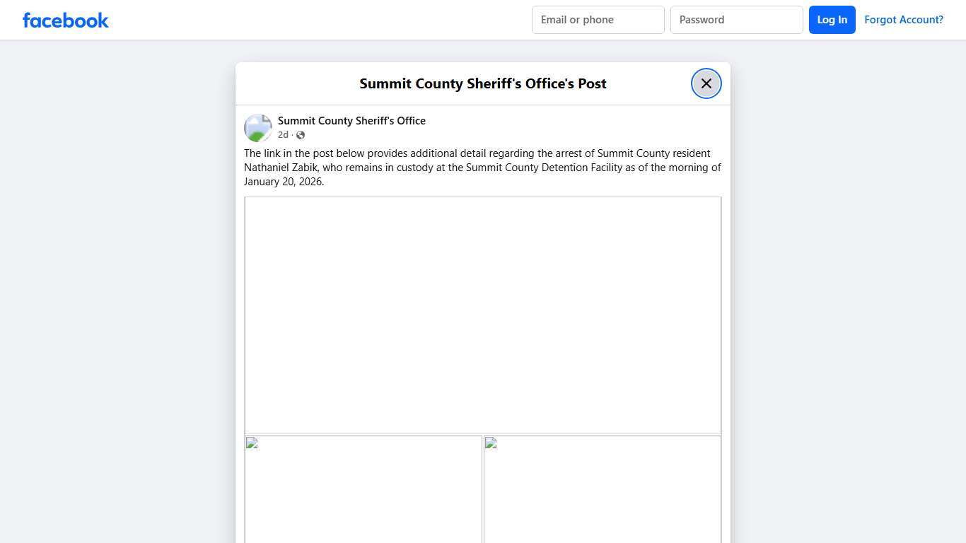 The link in the post... - Summit County Sheriff's Office Facebook